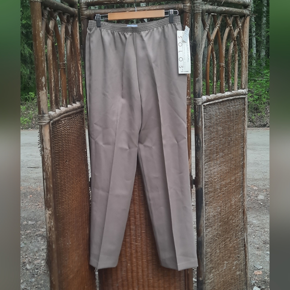 🆕️Solos Vintage 80s Stright Leg Dress Pants